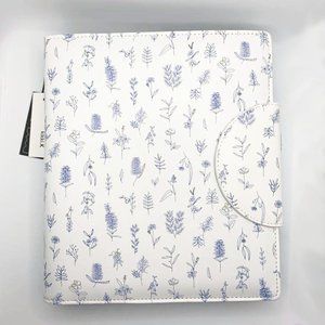 Brand New w/ Tags Kikki K Lavender and White Agenda Notebook Ring Planner Binder